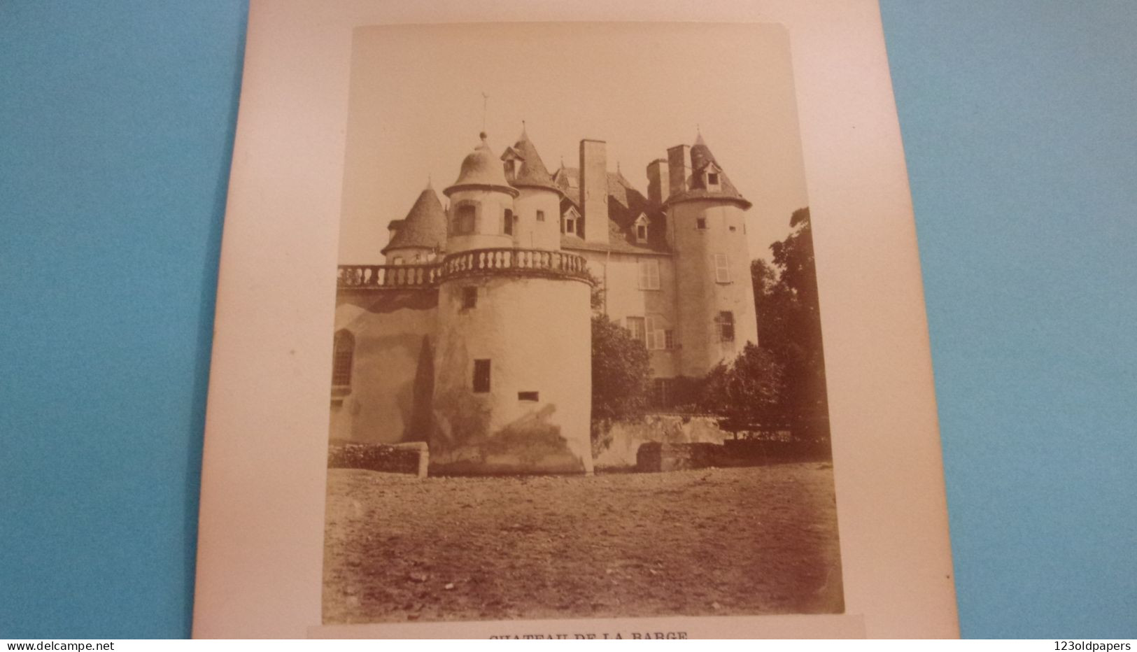 63 COURPIERE CHATEAU DE LA BARGE Vers 1880 PHOTO  RAVEYRE VICHY PROPRIETAIRE DE LABARGE DE MONTMORIN - Courpiere