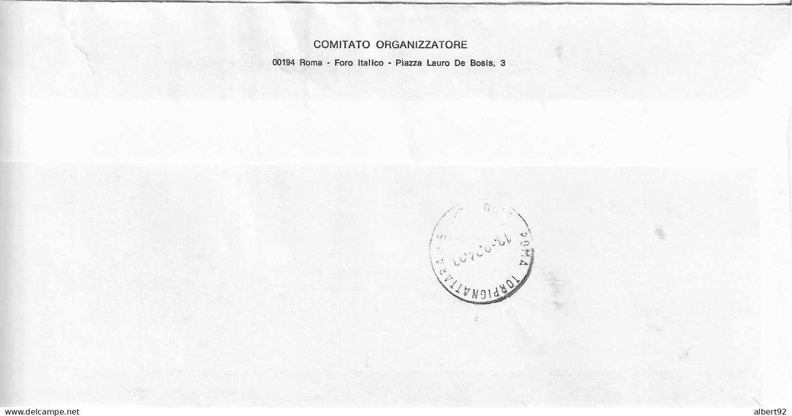 1994 Championnats Du Monde De Natation: Compétition De Water Polo à Rome: Lettre Recommandée Du Comité D'Organisation - Water-Polo