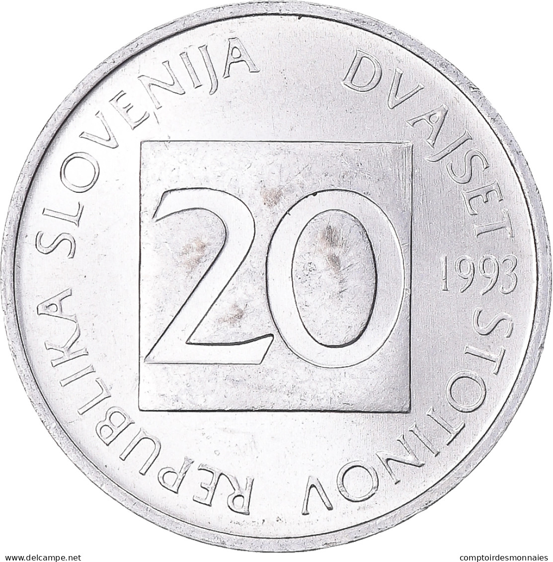 Monnaie, Slovénie, 20 Stotinov, 1993 - Slovénie