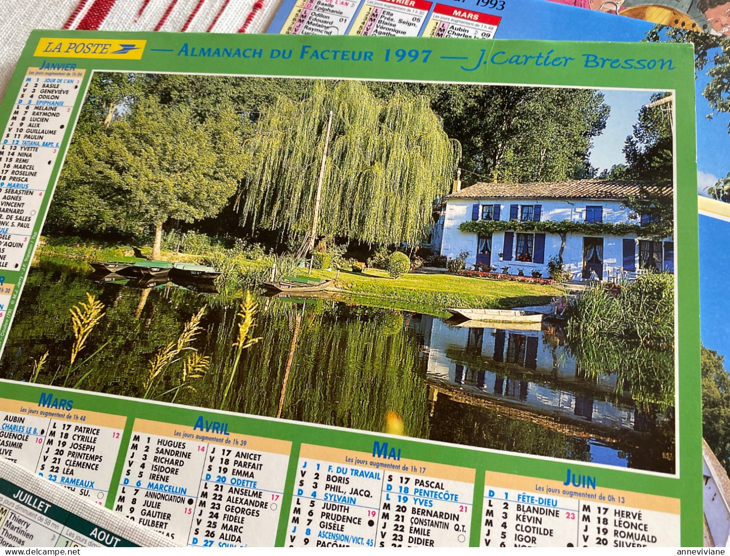 Lot De 10 Calendriers De 1991 à 2000 Compris - Grand Format : 1991-00