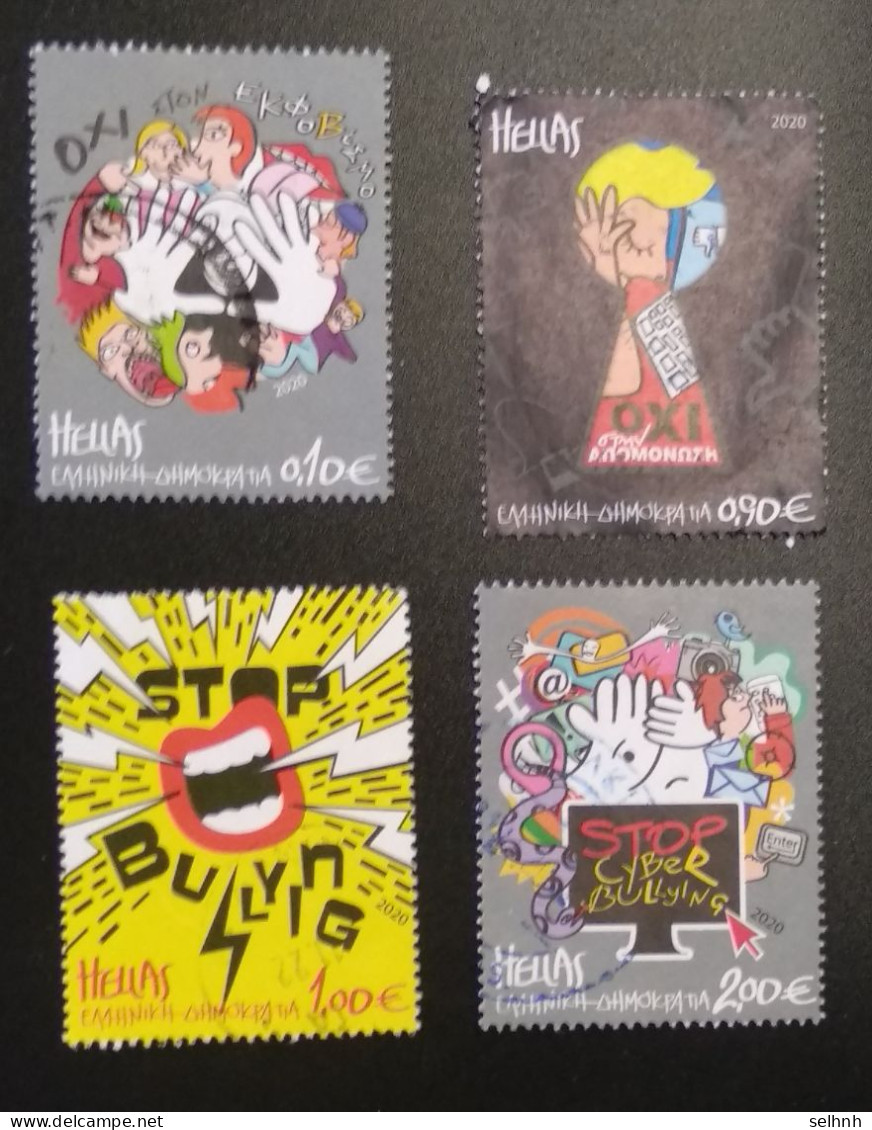 GREECE GRECE 2020  CHILDREN AND STAMPS (STOP BULLYING) FULL SET USED - Used Stamps