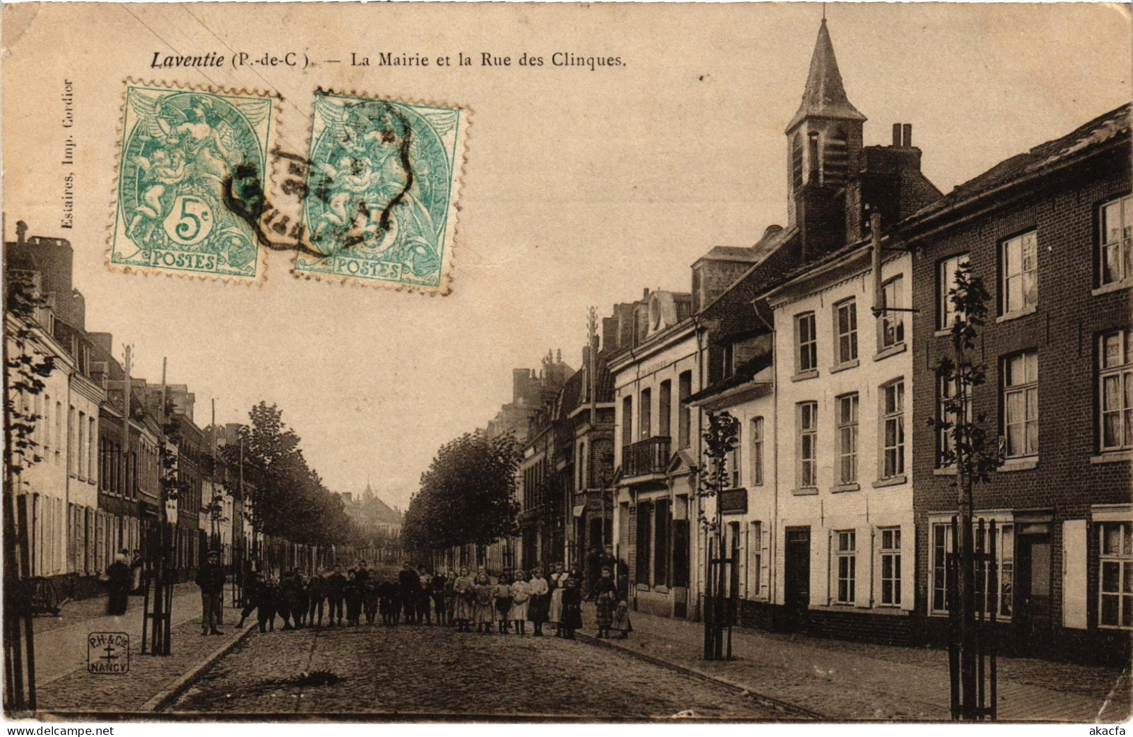 CPA Laventine La Mairie Rue Des Clinques (1276395) - Laventie