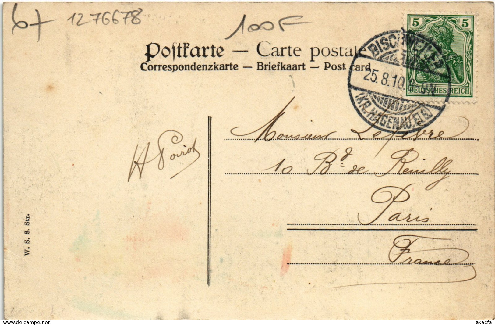 CPA Bischweiler Kaiserl. Postamt (1276678) - Bischwiller