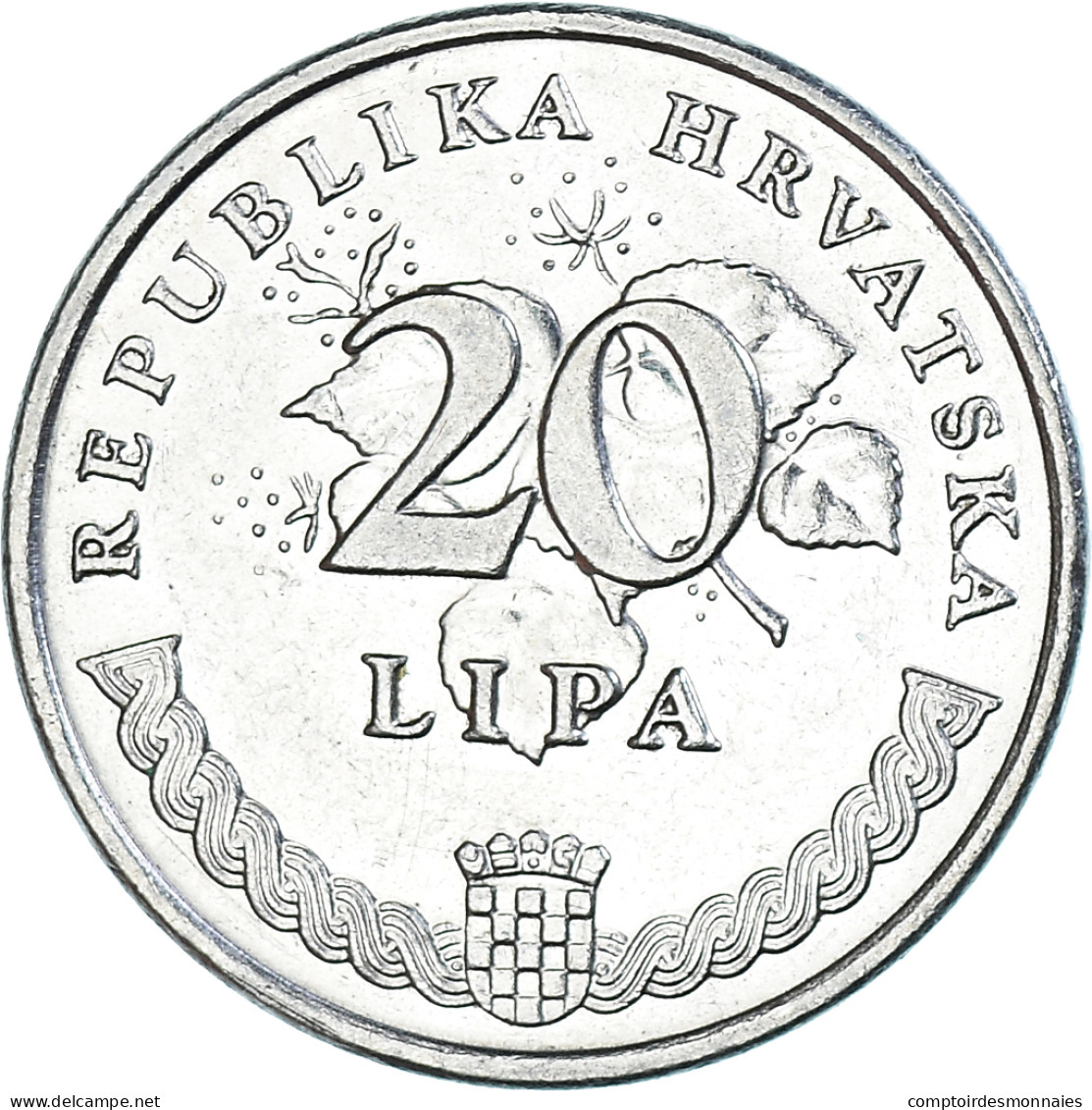 Monnaie, Croatie, 20 Lipa, 1993 - Kroatien