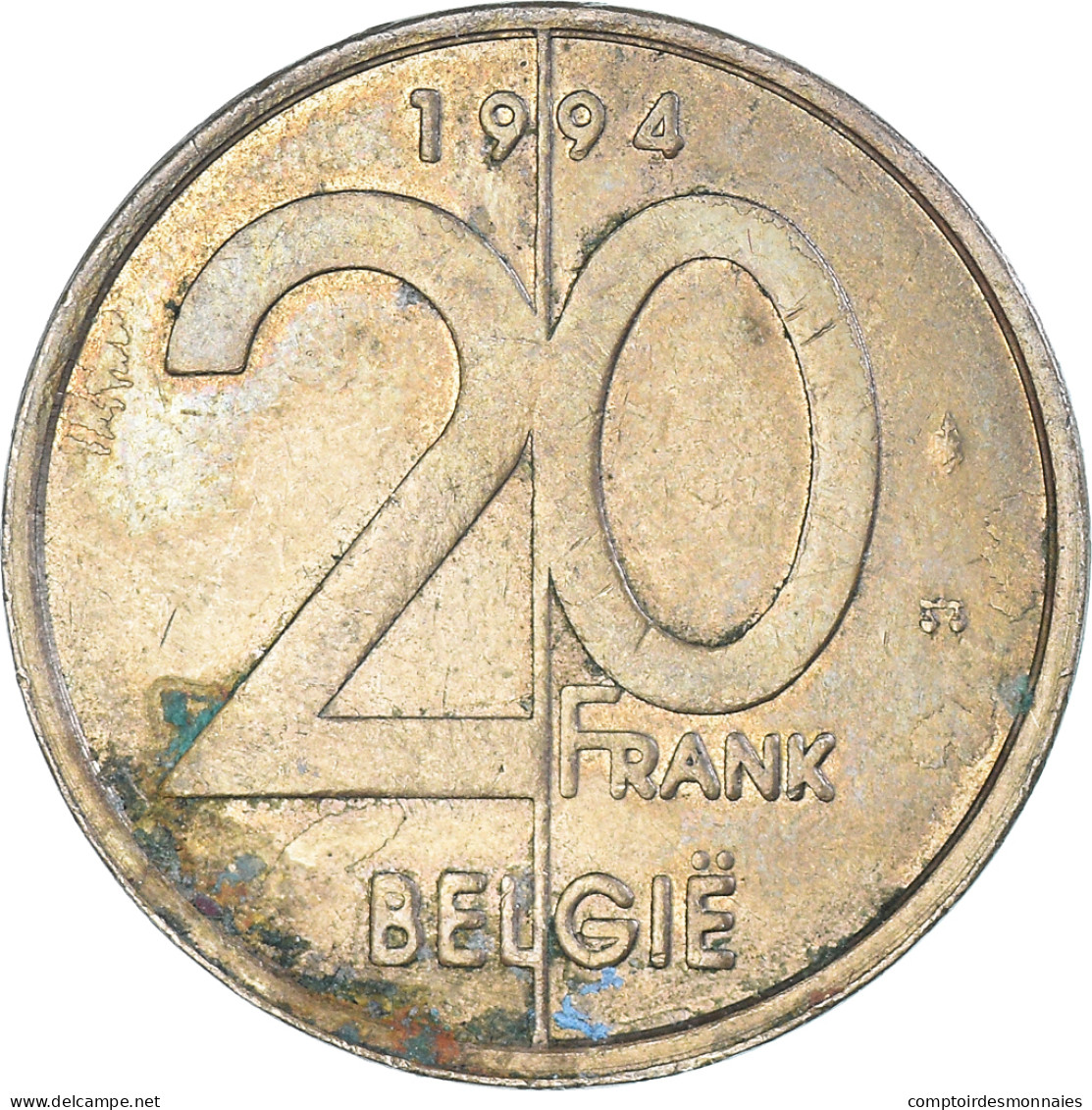 Monnaie, Belgique, 20 Francs, 20 Frank, 1994 - 20 Francs