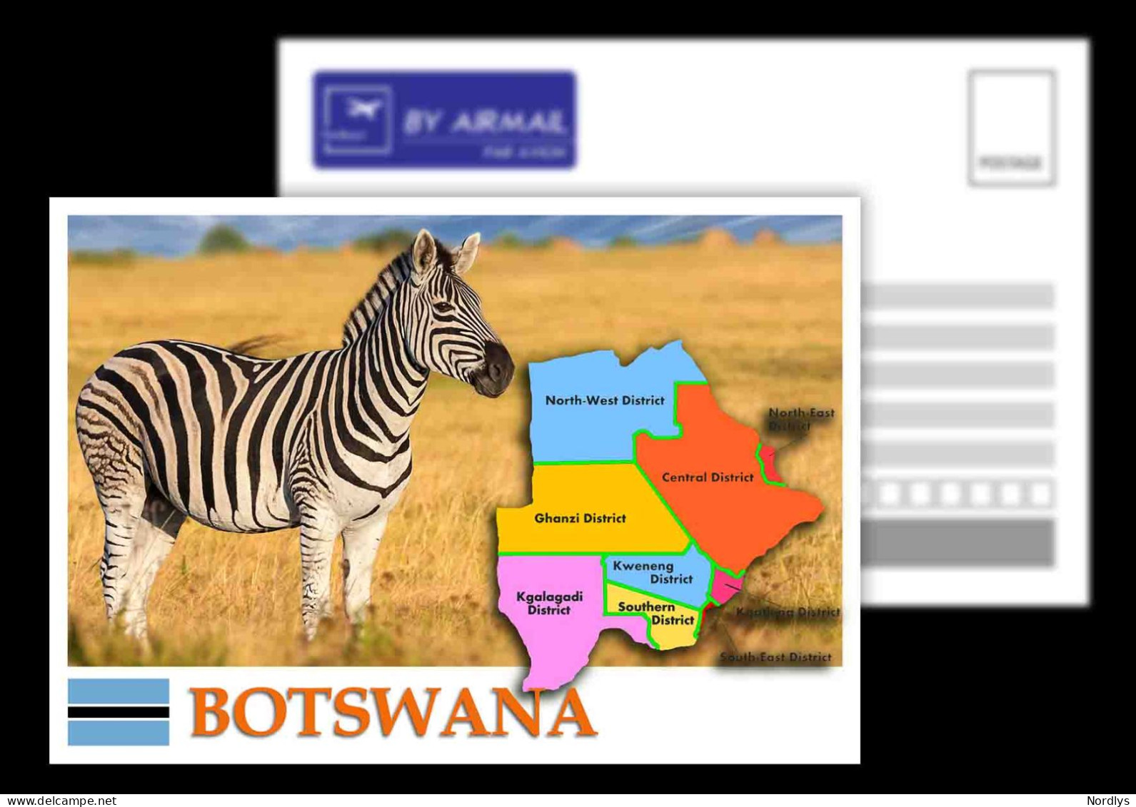 Botswana / View Card / Map Card - Botsuana