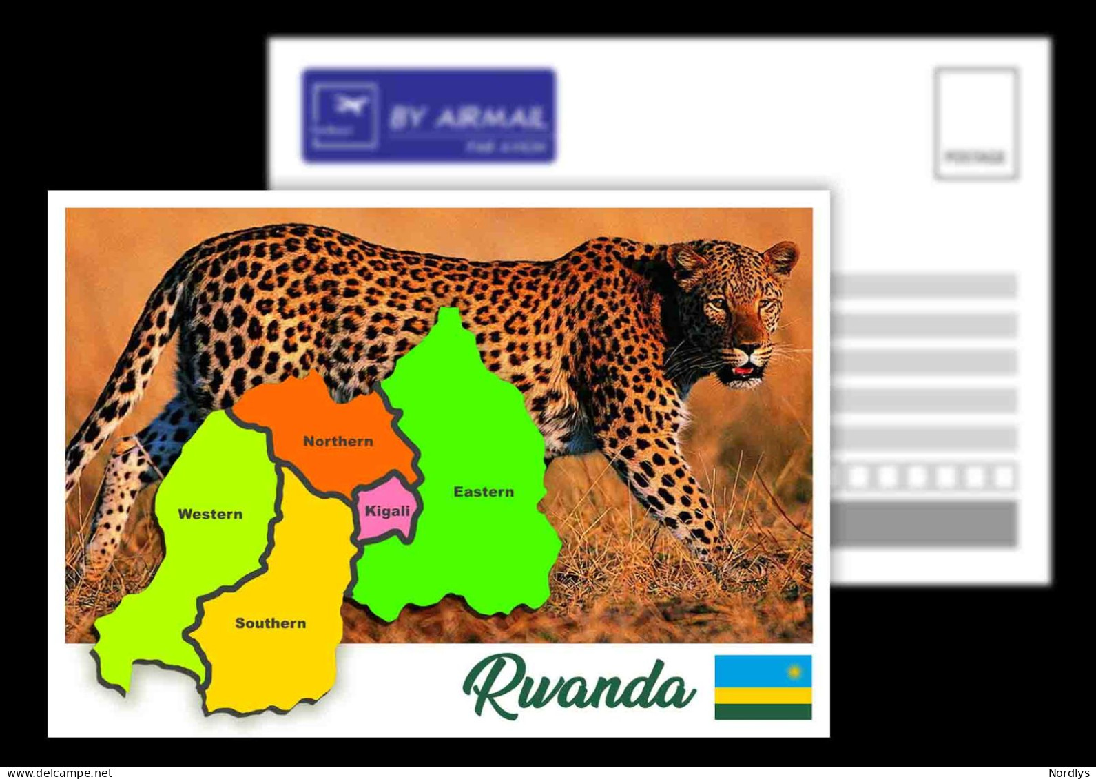 Rwanda / View Card / Map Card - Rwanda