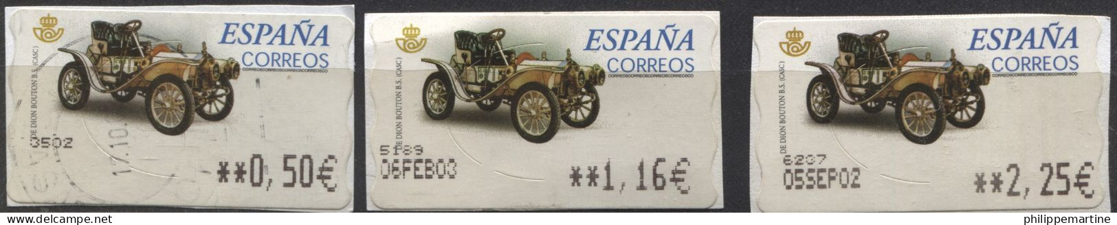Espagne 2001 - Timbre De Distributeur YT 55 En Euros (3/3) (o) Sur Fragment - Dienstmarken