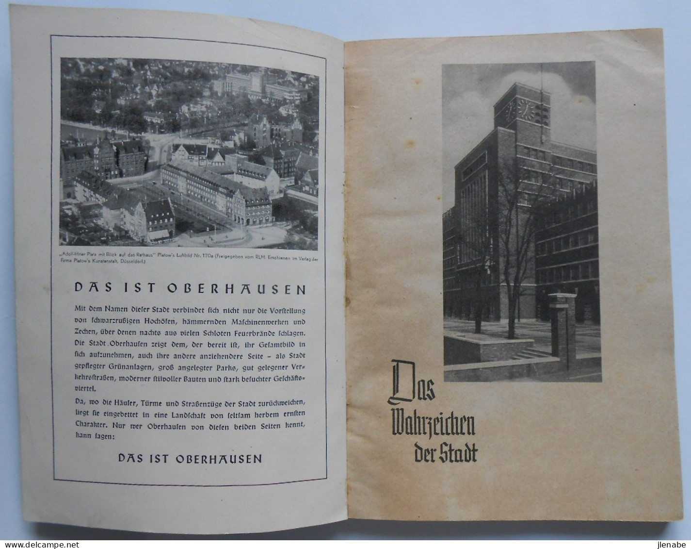 Très Rare Almanach-original Ville De Oberhausen ( Rheinland) De 1941 - En Langue Allemande - Kalenders