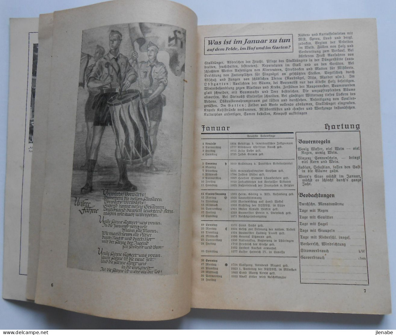 Très Rare Almanach-original Ville De Oberhausen ( Rheinland) De 1941 - En Langue Allemande - Calendars