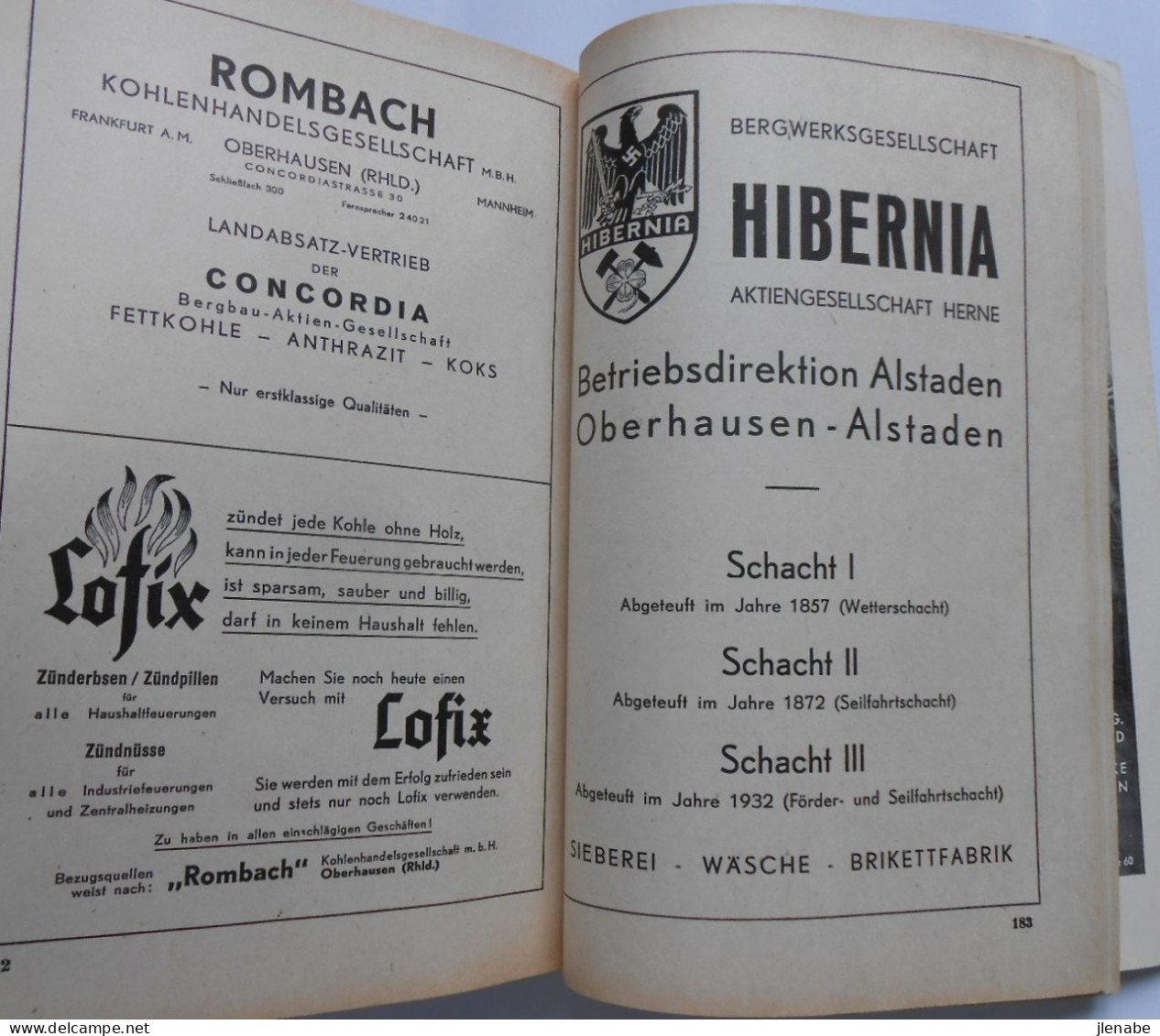 Très rare almanach-original ville de Oberhausen ( Rheinland) de 1941 - en langue allemande