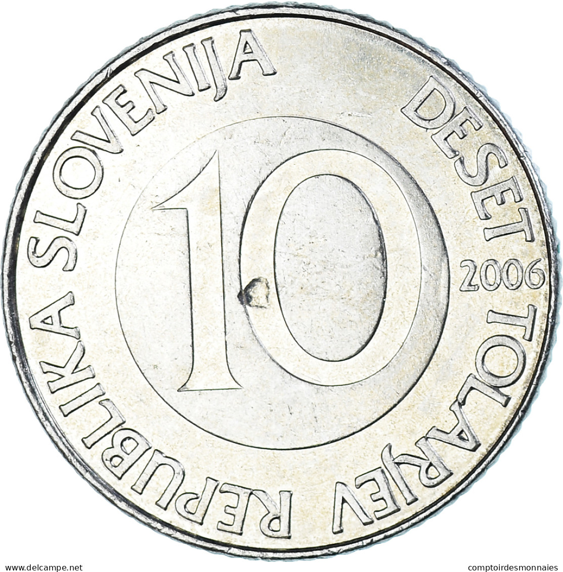 Monnaie, Slovénie, 10 Tolarjev, 2006 - Slovénie