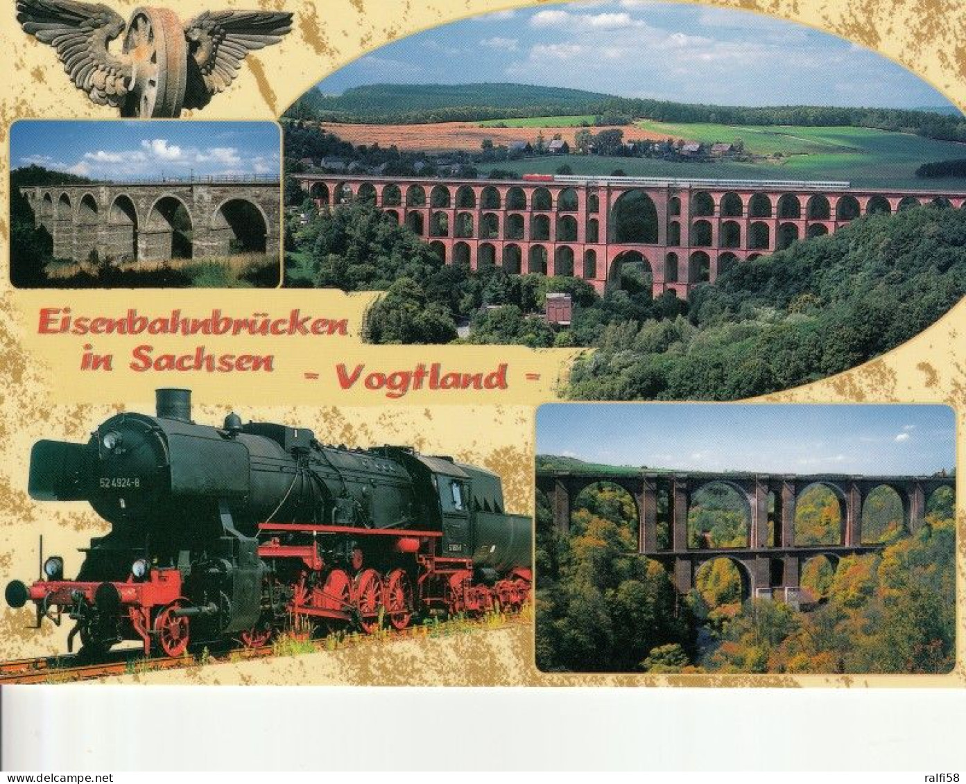1 AK Germany / MV * Eisenbahnbrücken In Sachsenn - Vogtland - Erläuterungen Siehe Scan Der Rückseite * - Vogtland