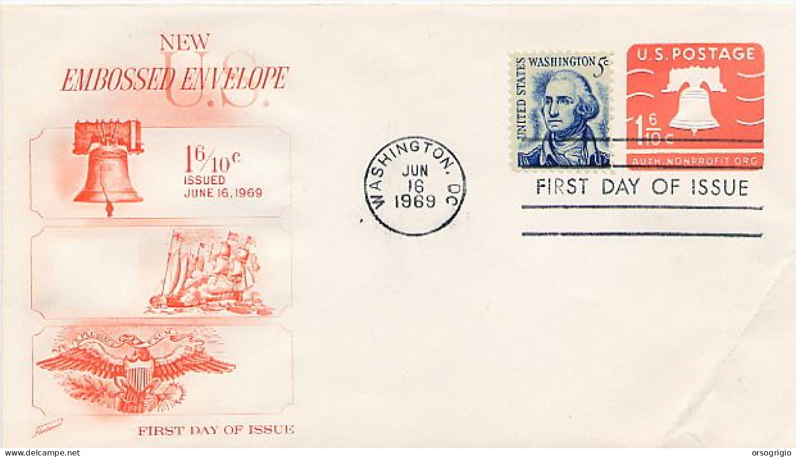 USA -  FDC 1969   -   NONPROFIT ORG - 1961-80