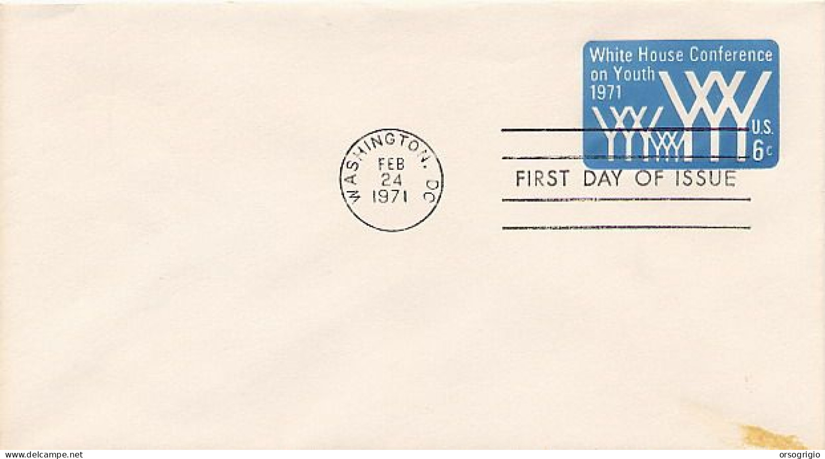 USA -  FDC 1971 - WHITE HOUSE CONFERENCE On YOUTH - 1961-80