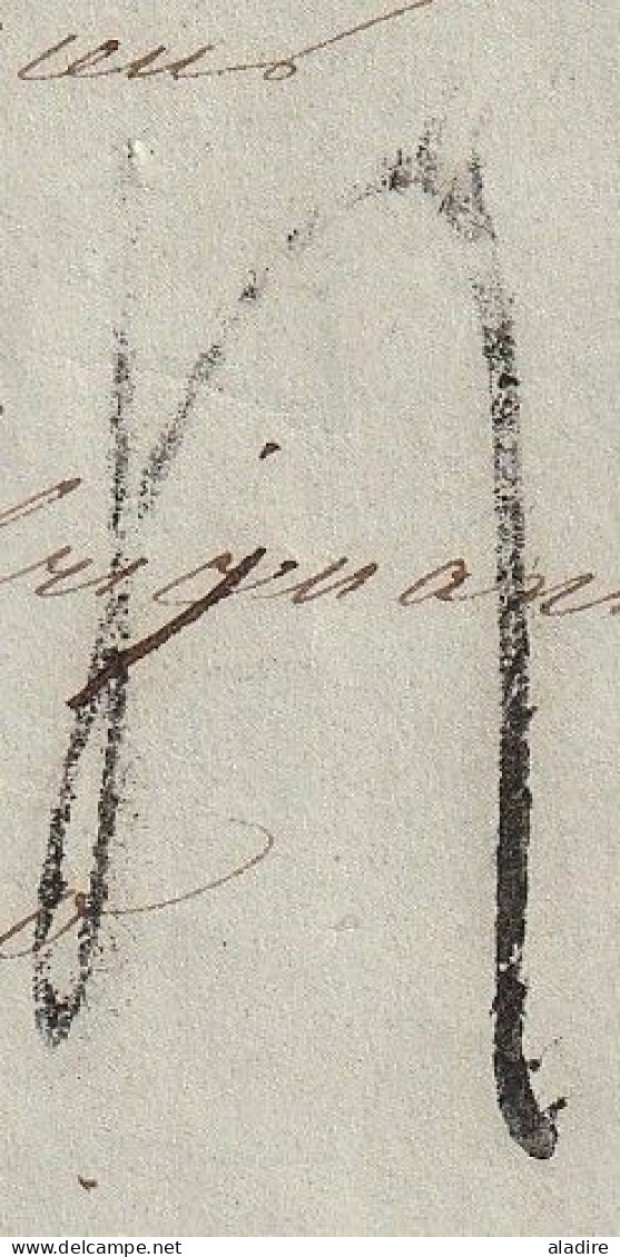 1847 - Lettre Pliée Avec Correspondance De Sens Sur Yonne Vers Paris - Route De Genève - Taxe 4 - 1801-1848: Précurseurs XIX