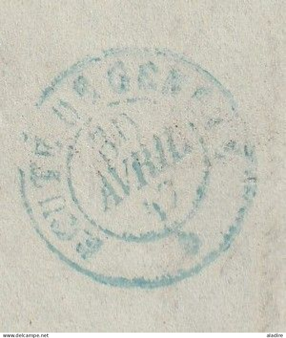 1847 - Lettre Pliée Avec Correspondance De Sens Sur Yonne Vers Paris - Route De Genève - Taxe 4 - 1801-1848: Vorläufer XIX