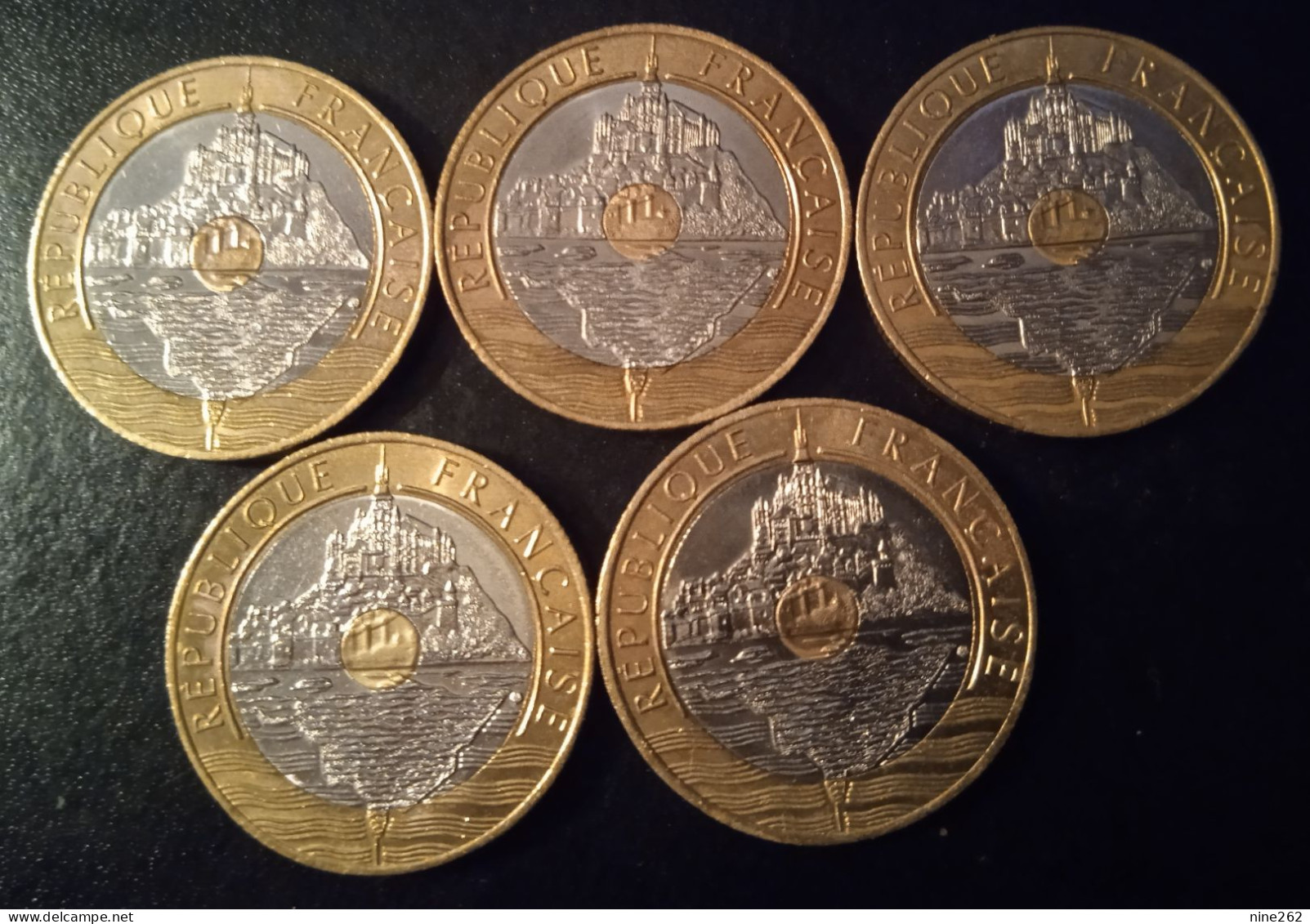 20 FRANCS....LOT 5 PIECES .. MONT SAINT MICHEL.. - 20 Francs