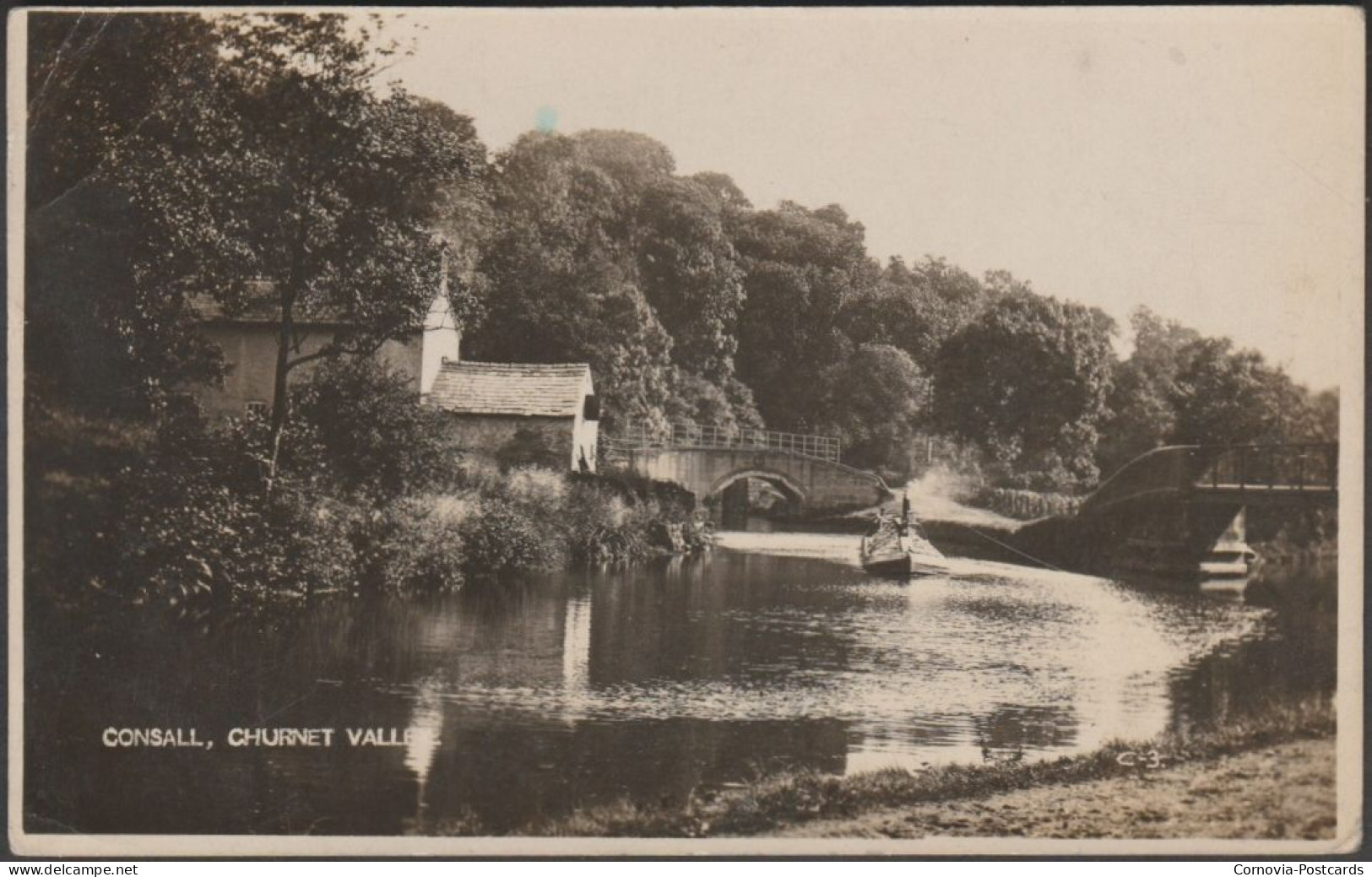 Consall, Churnet Valley, Staffordshire, 1926 - Hill RP Postcard - Otros & Sin Clasificación