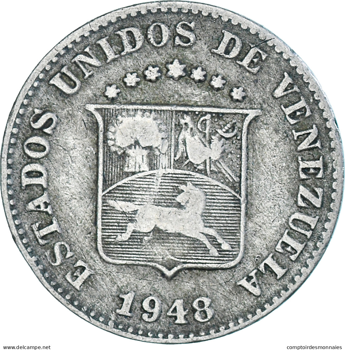 Monnaie, Venezuela, 5 Centimos, 1948 - Venezuela