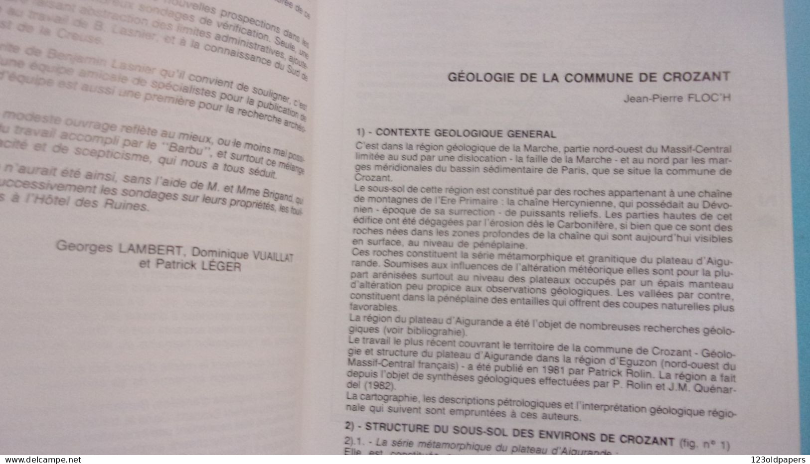 BERRY INDRE CREUSE  Crozant: Études Archéologiques (Documents D'archéologie Creusoise 1985 187 PAGES - Limousin