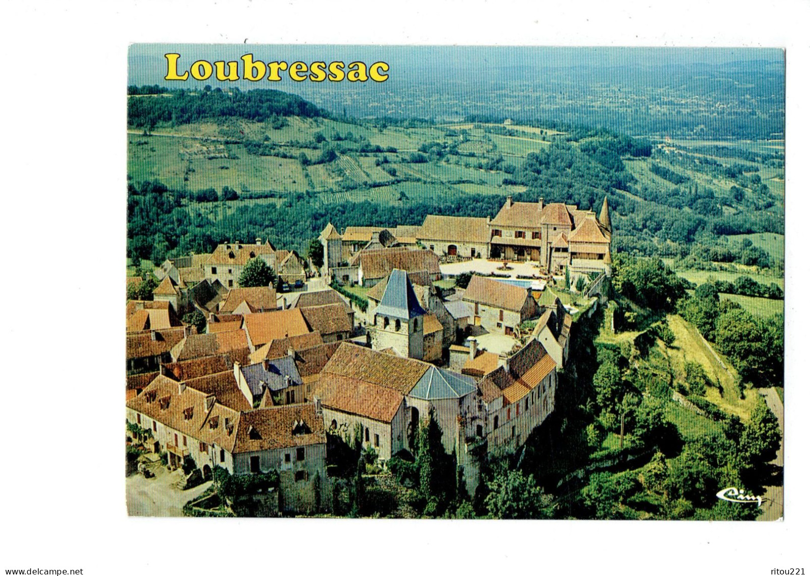 Cpm - 46 - LOUBRESSAC - Vue Aérienne - - Montcuq