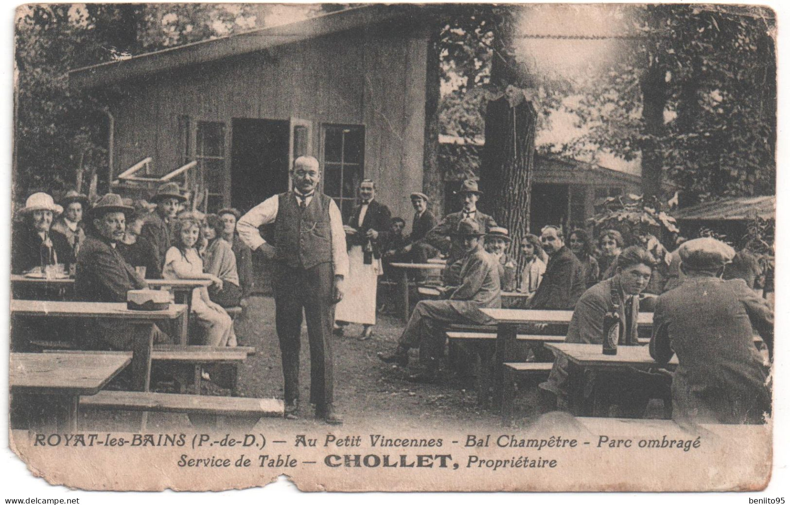 CPA De ROYAT Les BAINS - Au Petit Vincennes - CHOLLET Propriétaire. - Royat