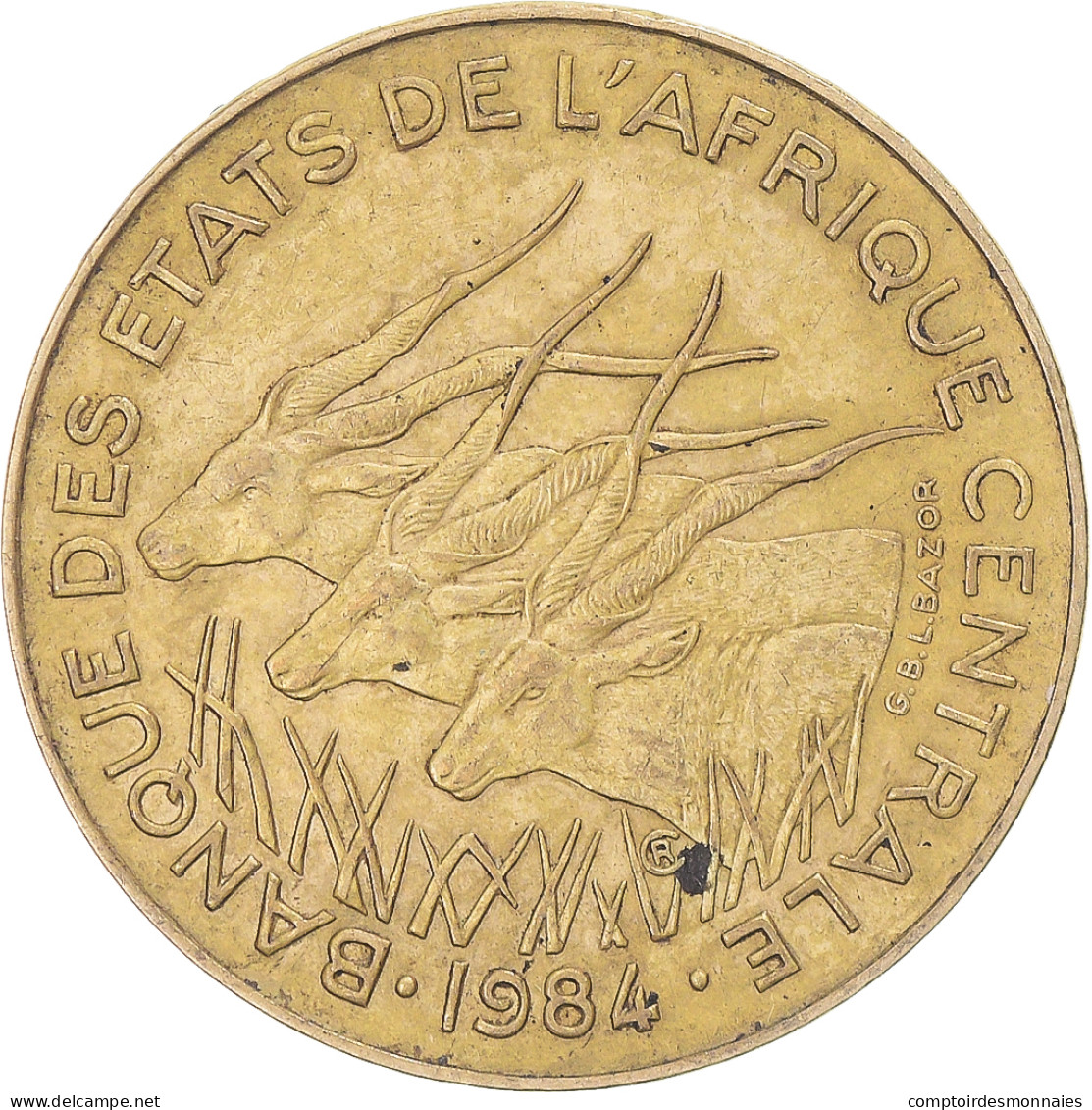 Monnaie, États De L'Afrique Centrale, 10 Francs, 1984 - Camerun