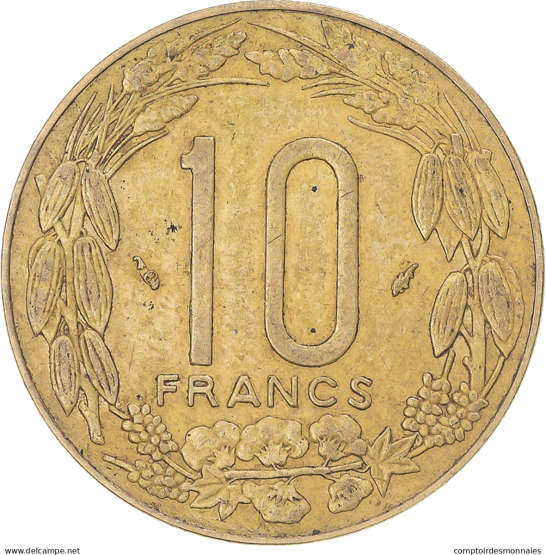 Monnaie, États De L'Afrique Centrale, 10 Francs, 1984 - Kameroen