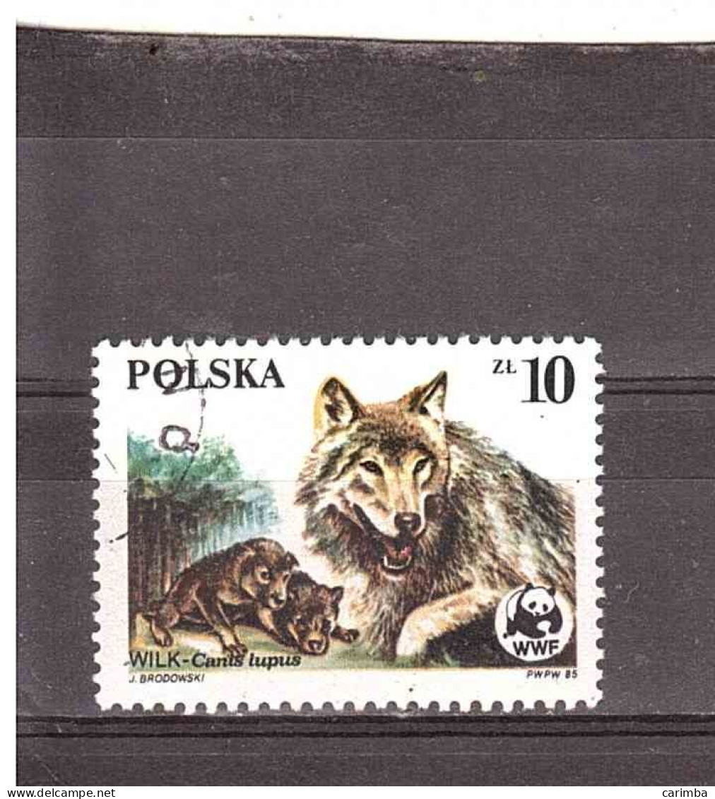 POLONIA 1985 WILK CANIS LUPUS WWF - Usados