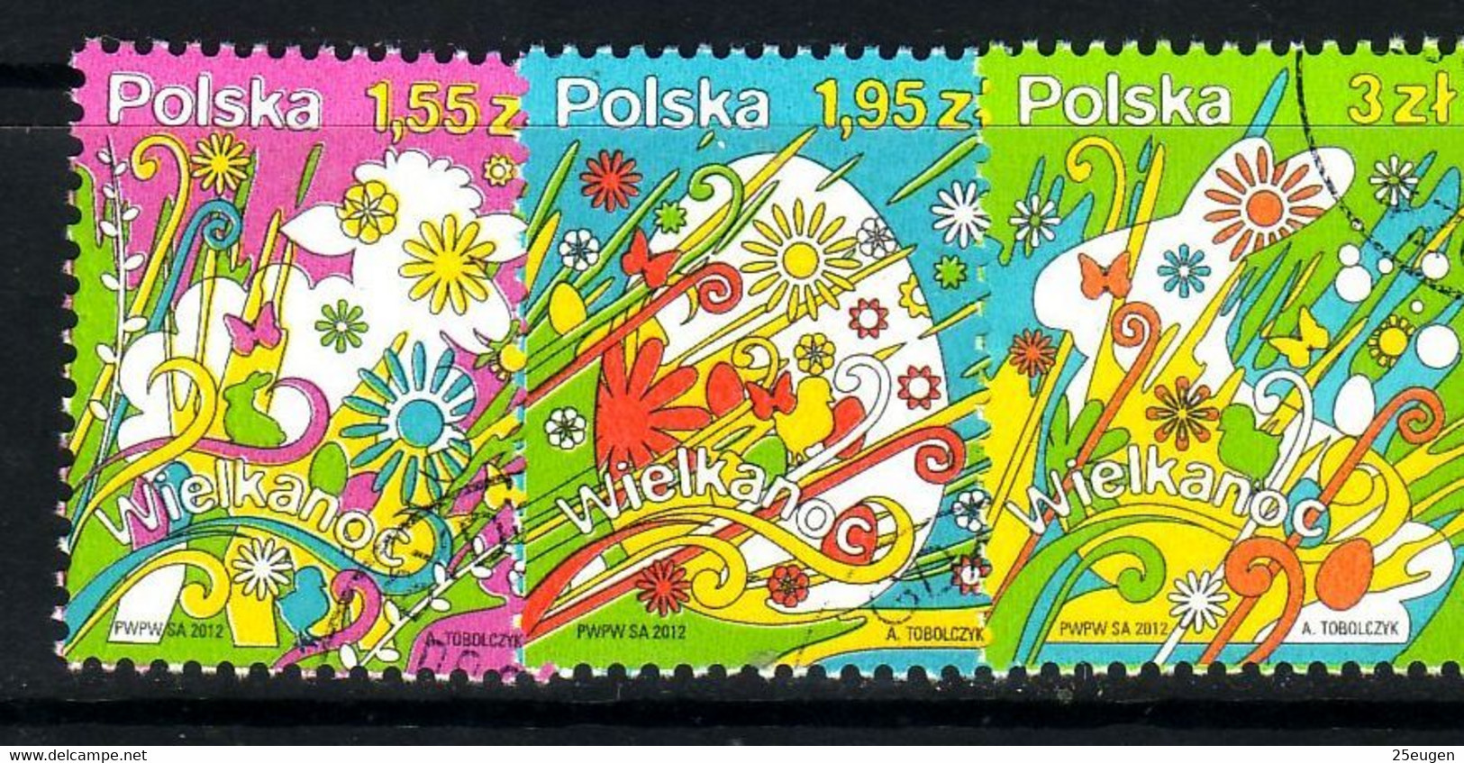 POLAND 2012 Michel No 4550-52 Used - Used Stamps