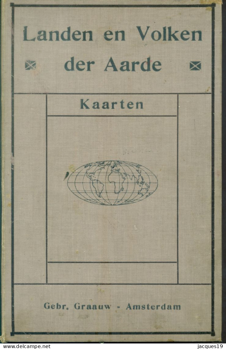 Rond 1900 Het Kaartendeel Met 40 Kaarten Van De 3-delige Encyclopedie Landen En Volken Van Winkler Prins - Encyclopedieën