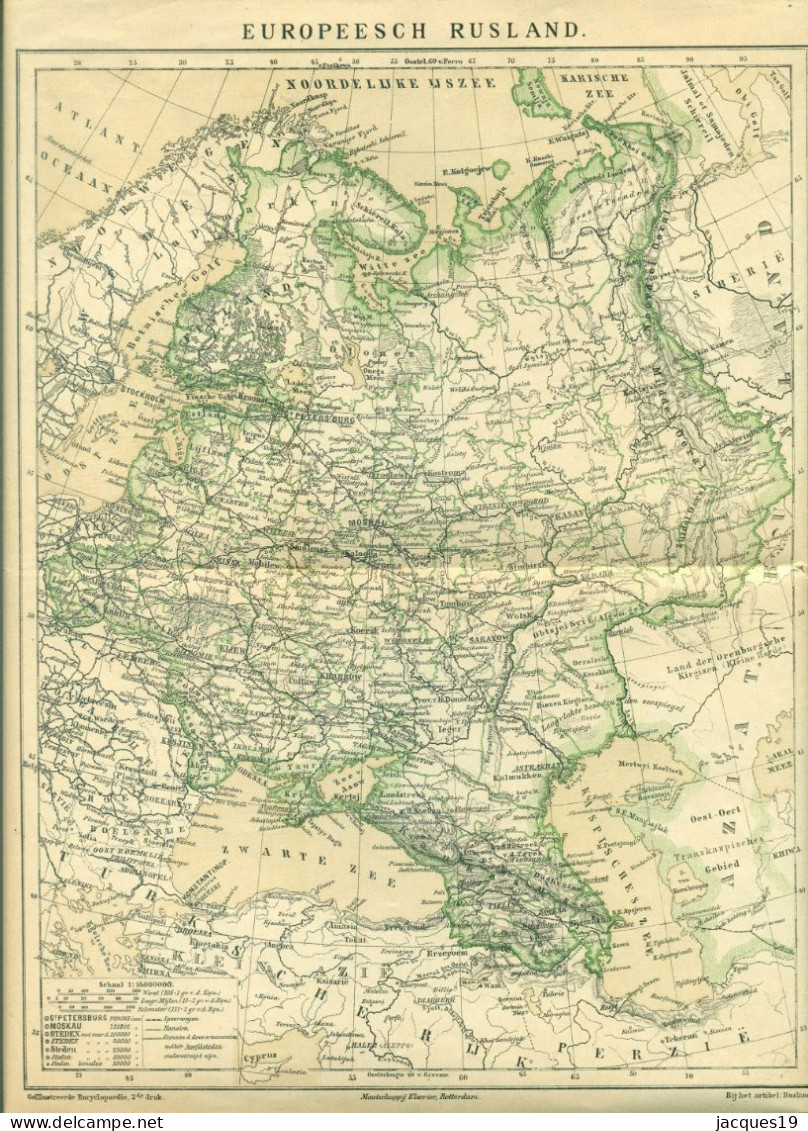 Rond 1900 Het Kaartendeel Met 40 Kaarten Van De 3-delige Encyclopedie Landen En Volken Van Winkler Prins - Encyclopédies