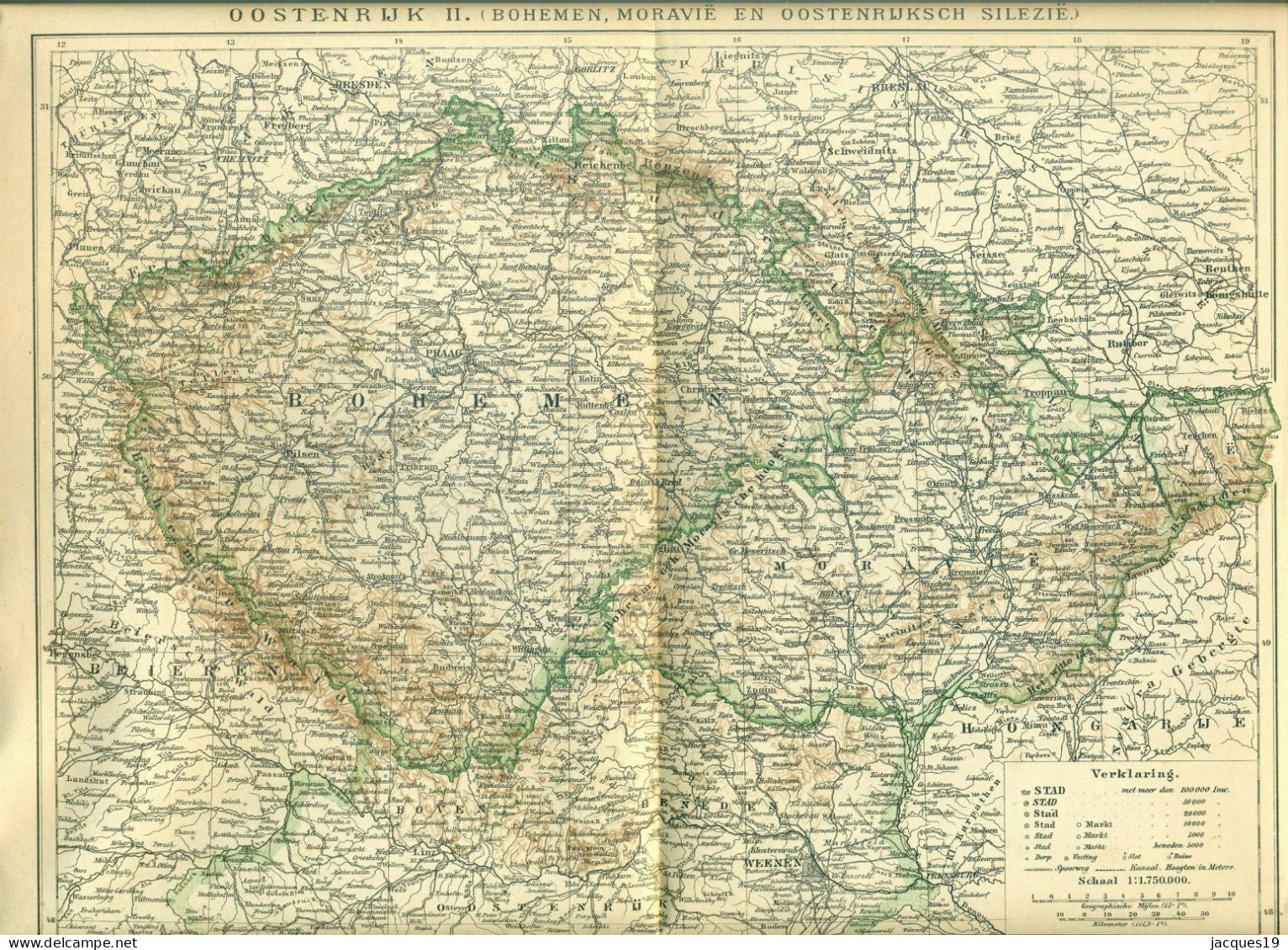 Rond 1900 Het Kaartendeel Met 40 Kaarten Van De 3-delige Encyclopedie Landen En Volken Van Winkler Prins - Enciclopedia