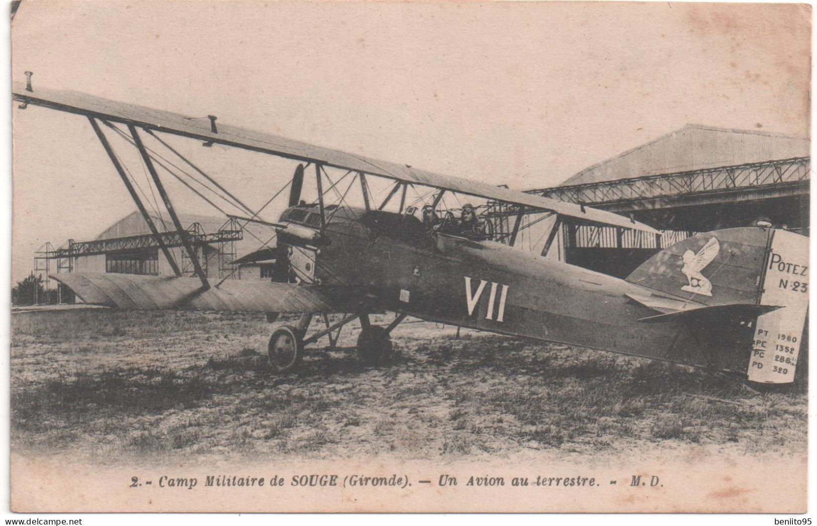 CPA Du Camp Militaire De SOUGE - Un AVION Au Terrestre. - 1919-1938: Fra Le Due Guerre