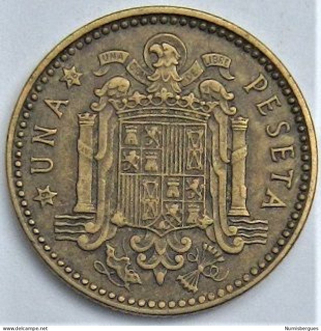 Pièce De Monnaie 1 Peseta 1958 - 1 Peseta