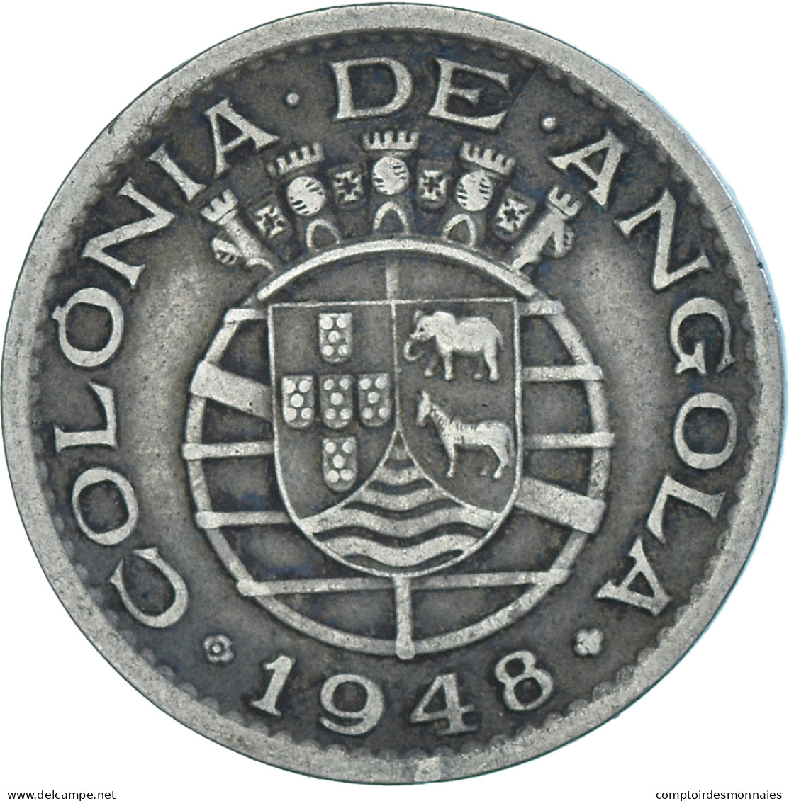 Monnaie, Angola, 50 Centavos, 1948 - Angola