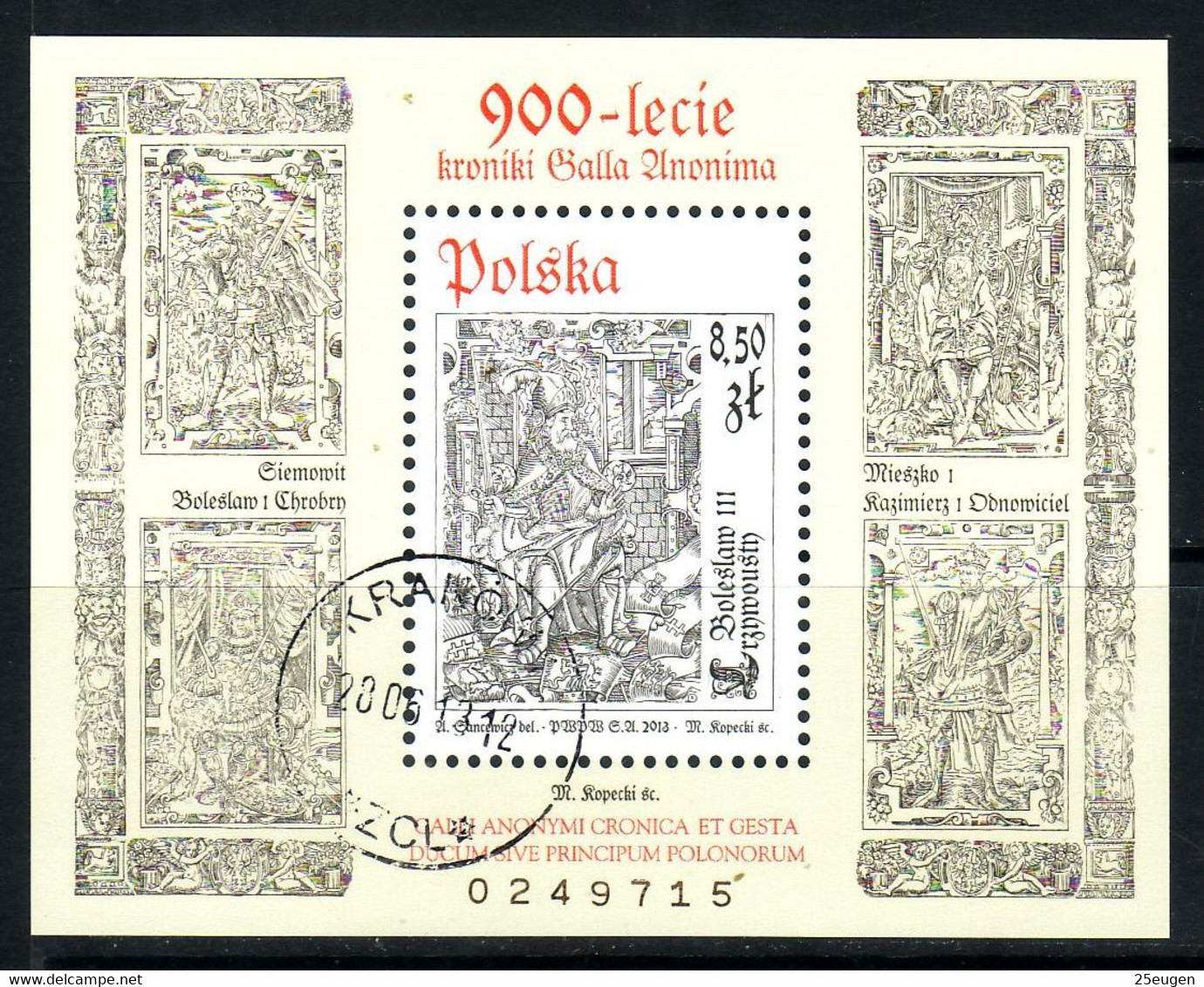 POLAND 2013 Michel No Bl 216 Used - Used Stamps