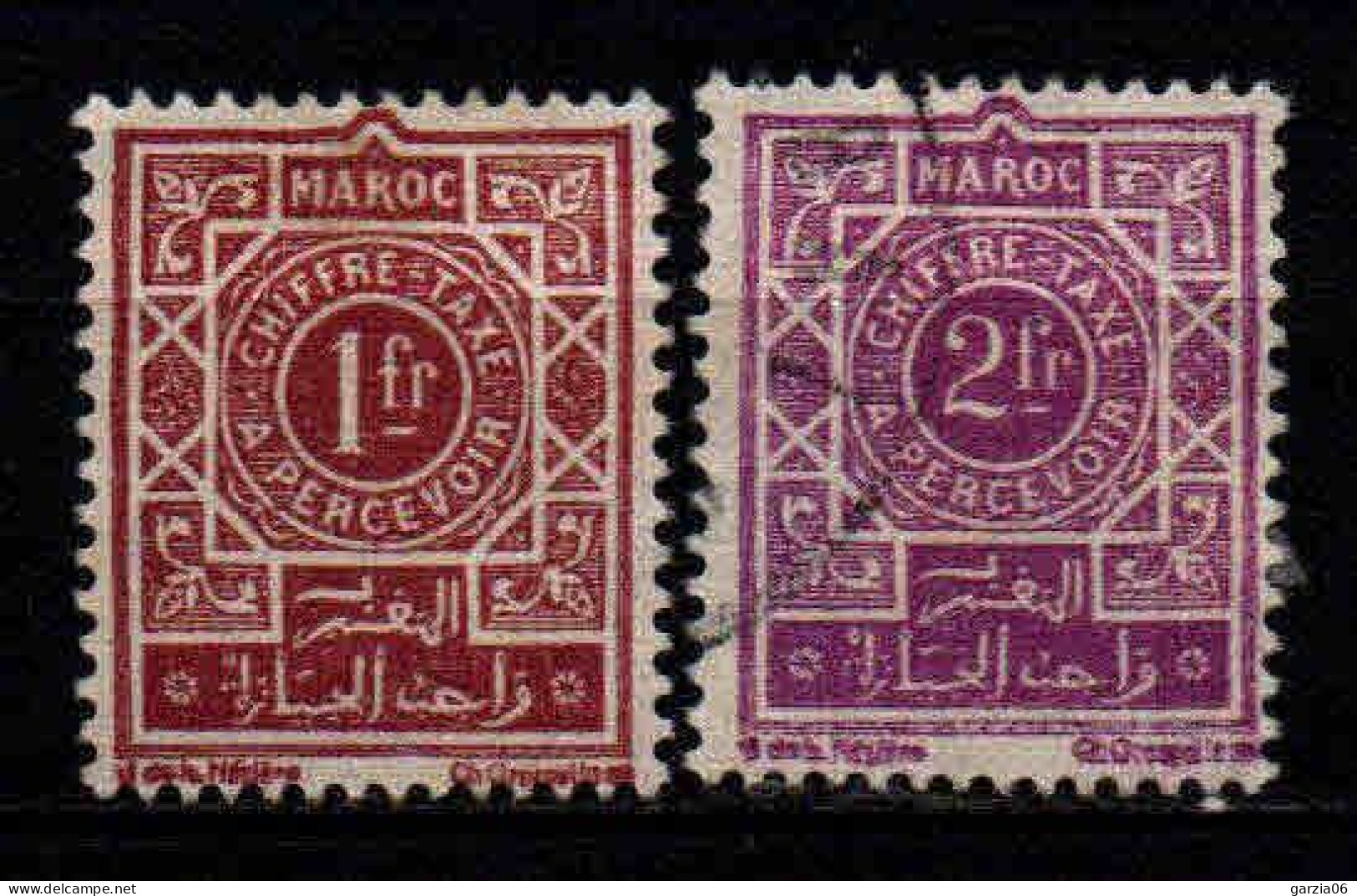 Maroc - 1947 - Timbres Taxe -  N° 53/54 - Oblit - Used - Segnatasse