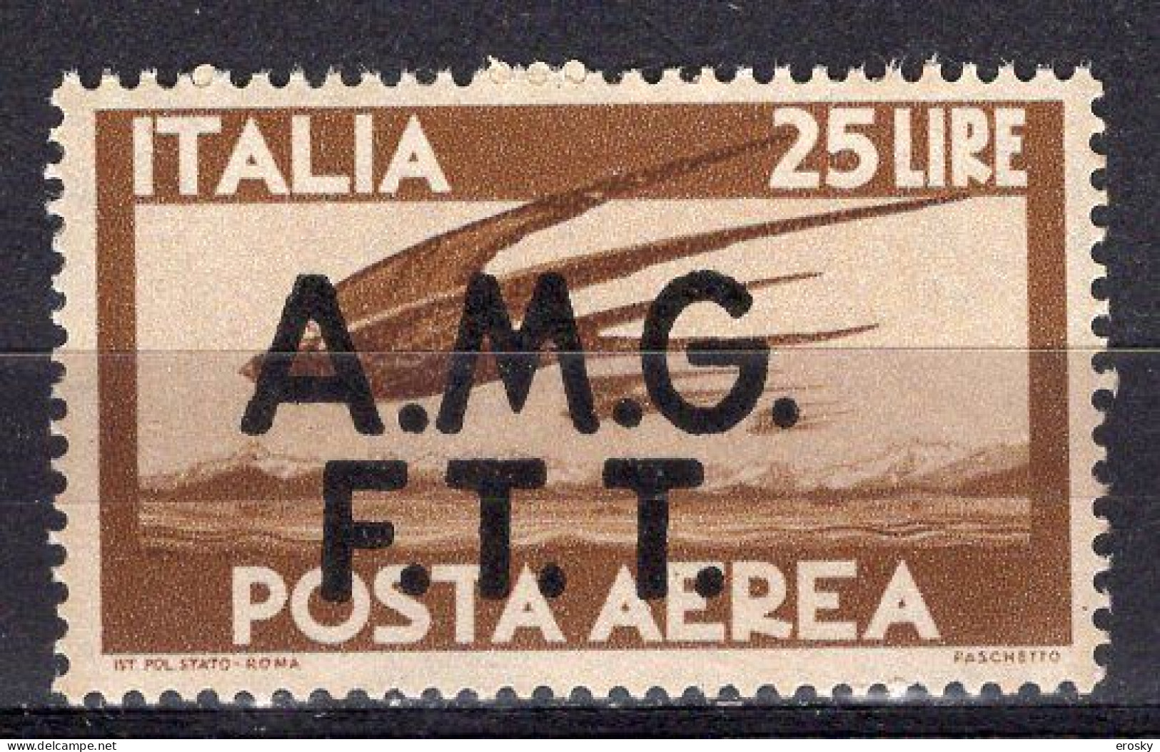 Z6844 - TRIESTE AMG-FTT AEREA SASSONE N°5 ** - Airmail