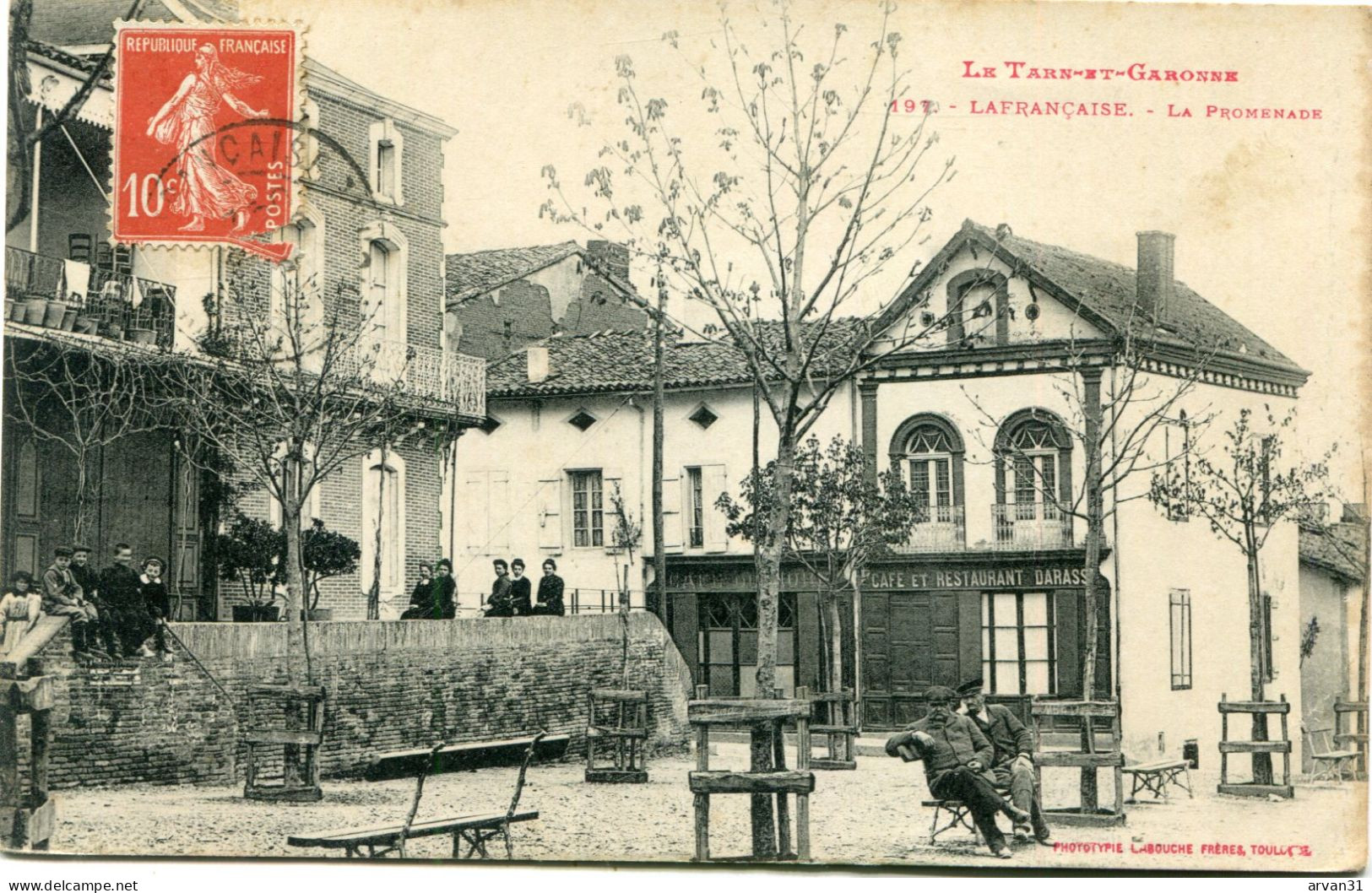 LAFRANCAISE - LA PROMENADE  En 1909 - BEAU CLICHE De LABOUCHE Frères  - - Lafrancaise