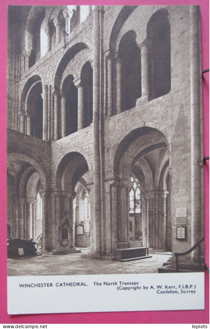 Lot  de 5 CPA - Angleterre - Winchester Cathedral - Très bon état