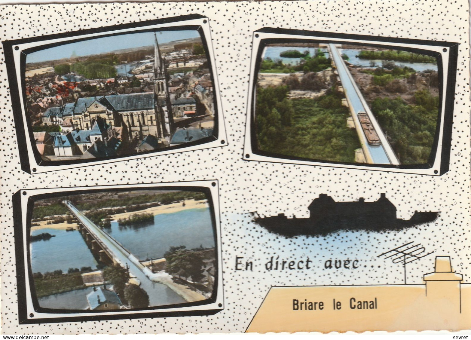 BRIARE-LE-CANAL. - Multi-vues. CPM Tour Dentelé - Briare