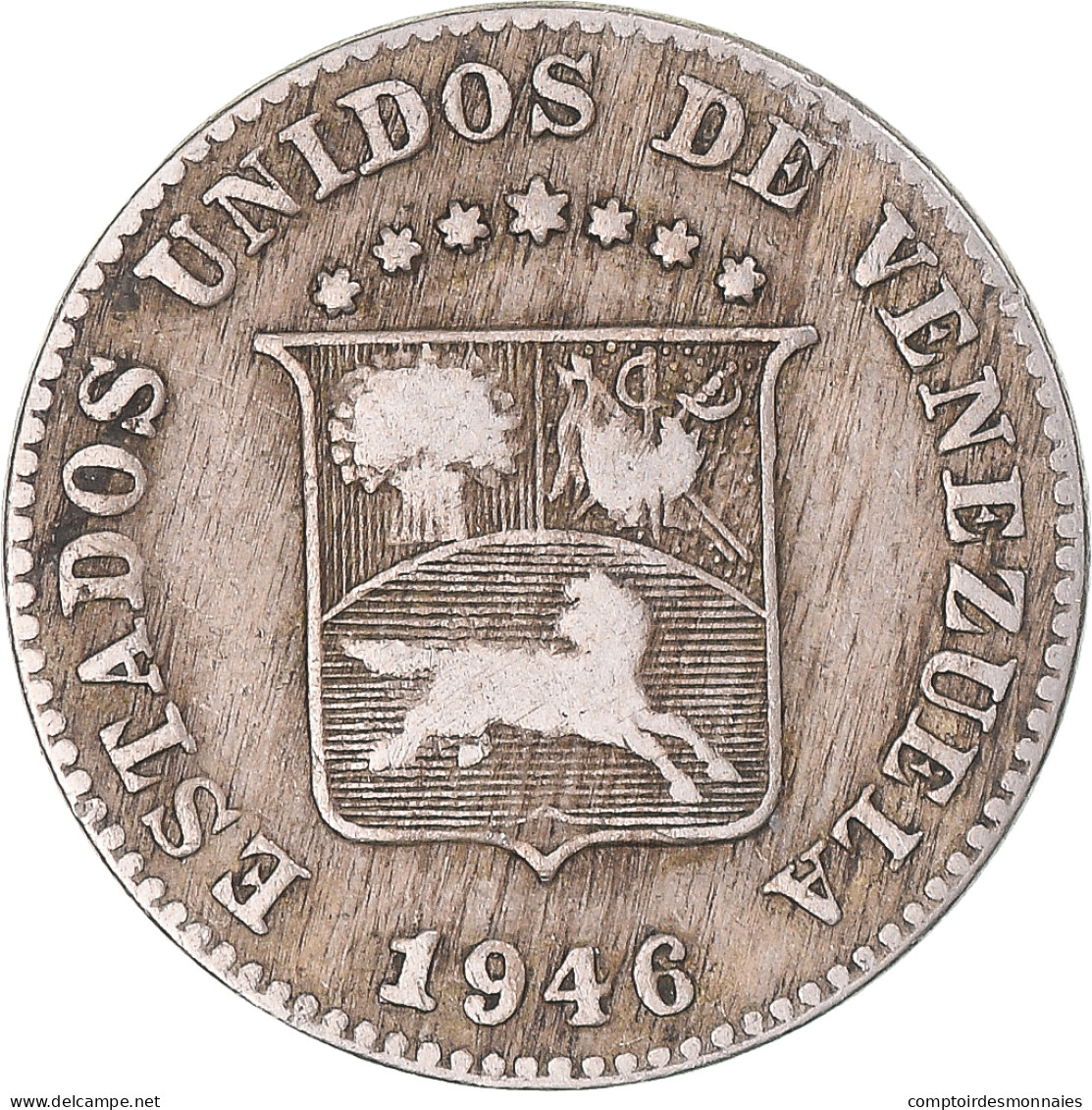 Monnaie, Venezuela, 5 Centimos, 1946 - Venezuela