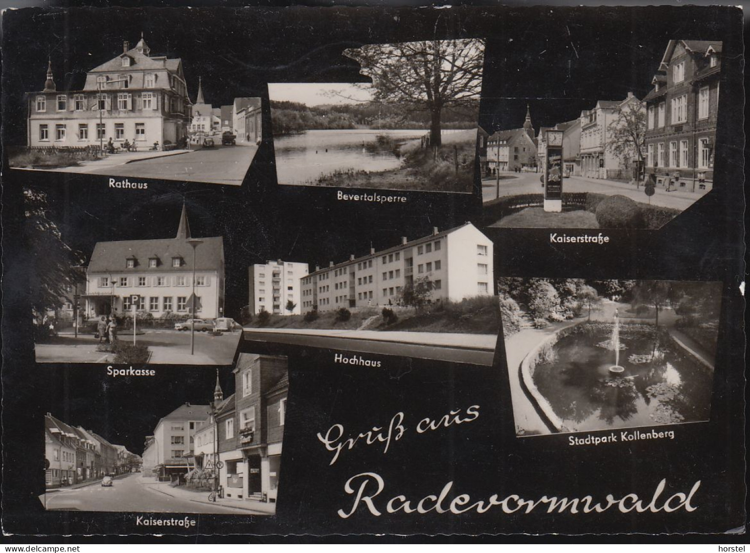 D-42477 Radevormwald - Alte Ansichten - Kaiserstraße - Sparkasse - Rathaus - Nice Stamp - Radevormwald