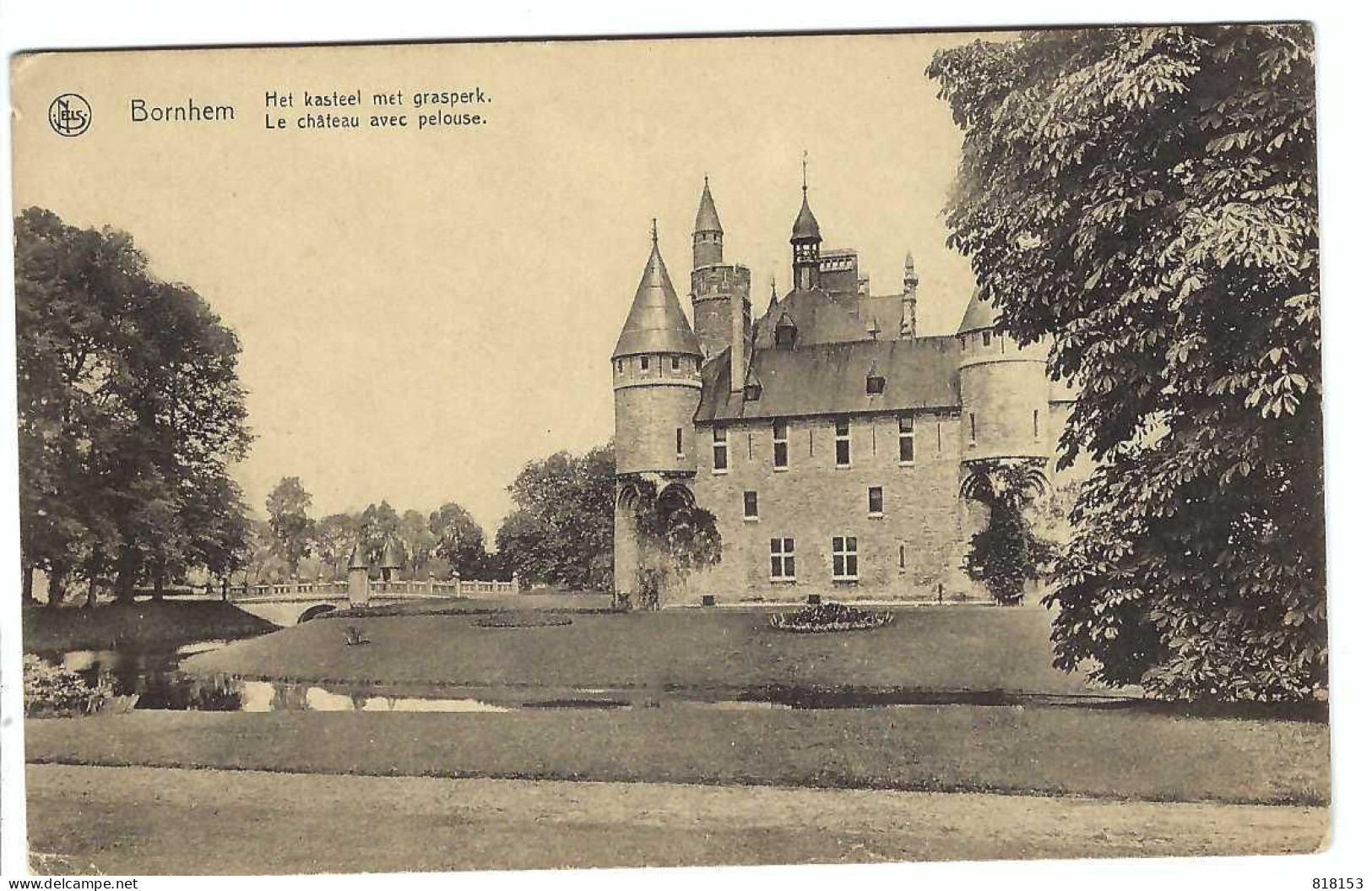 Bornem   - Bornhem   Le Château Avec Pelouse   Het Kasteel Met Grasperk  1902 - Bornem