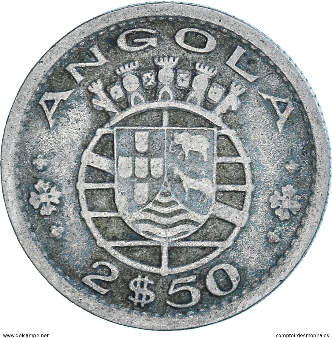 Monnaie, Angola, 2-1/2 Escudos, 1953 - Angola