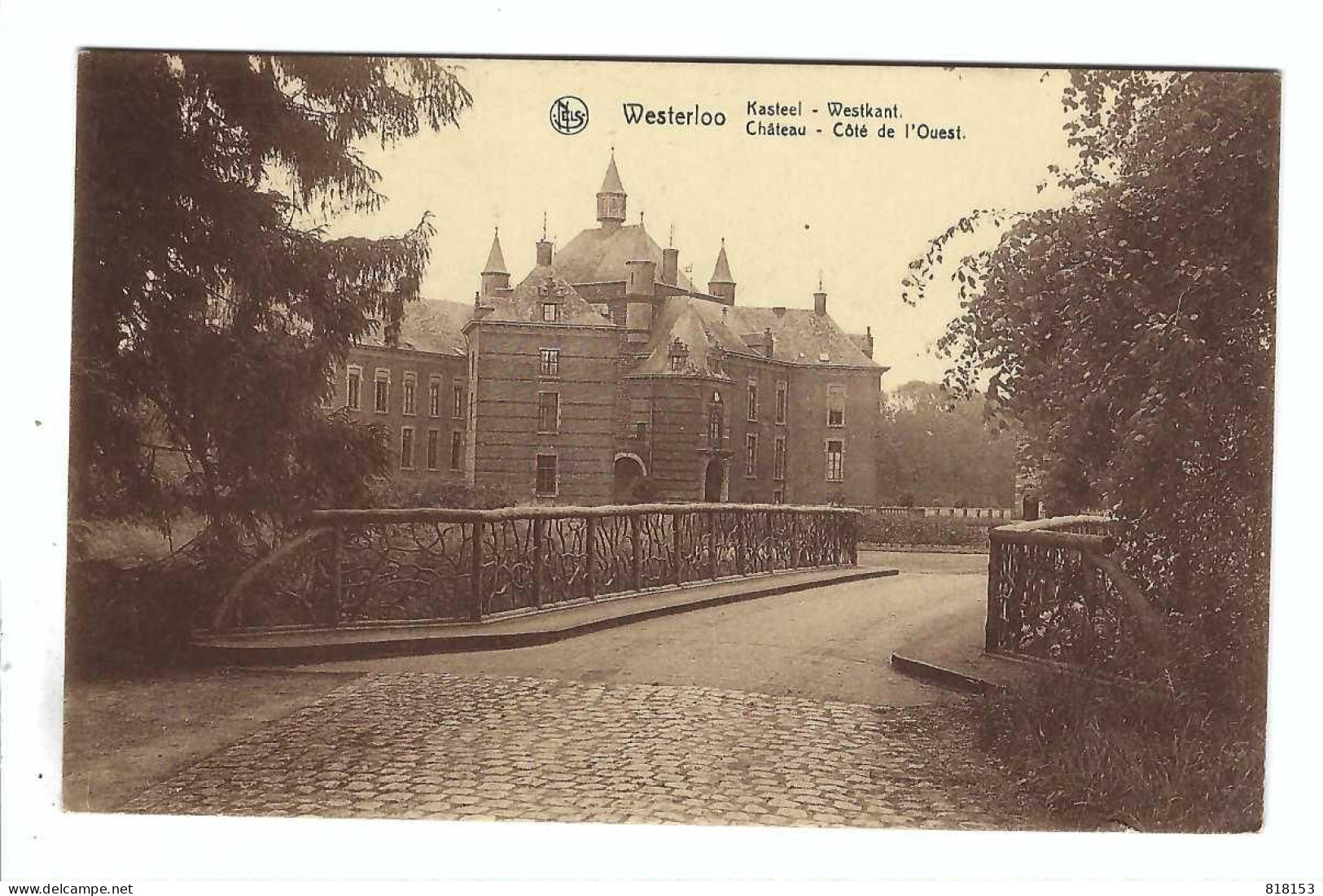 Westerlo   Westerloo  Kasteel - Westkant    Château - Côté De L'Ouest  1939  S.M. - Westerlo