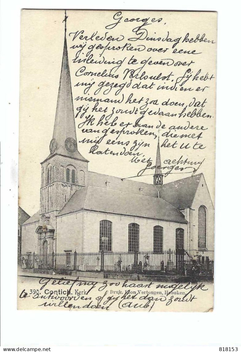 Kontich    390. Contich   Kerk  1905 - Kontich