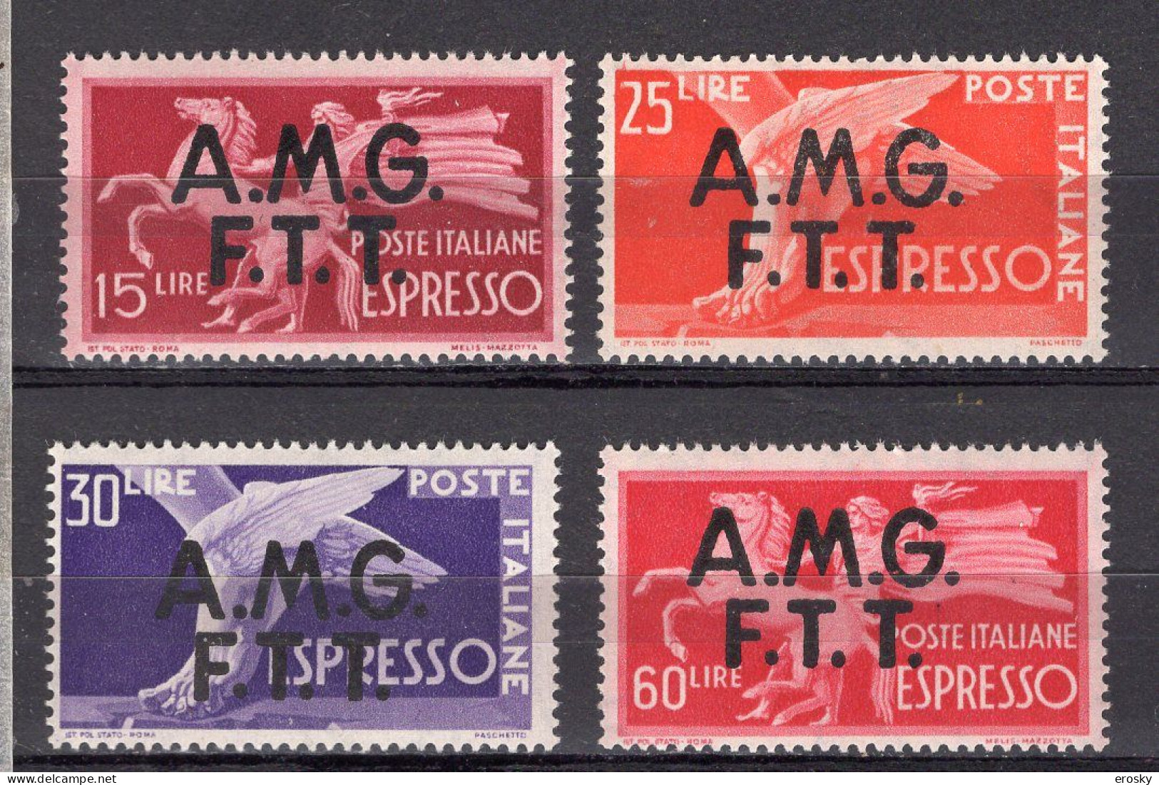 Z6871 - TRIESTE AMG-FTT ESPRESSO SASSONE N°1/4 ** - Poste Exprèsse